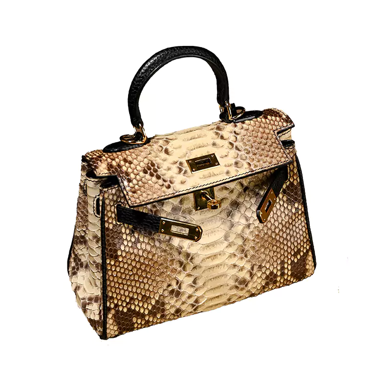 Snake Skin Kelly-väska