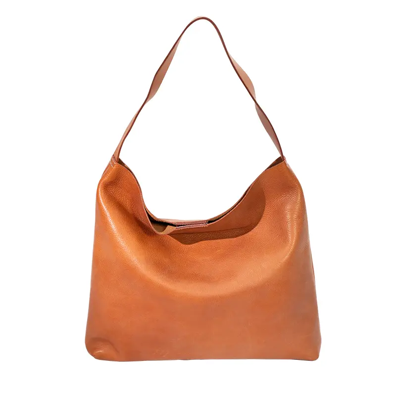 Vegetabiliskt garvat läder Hobo Bag