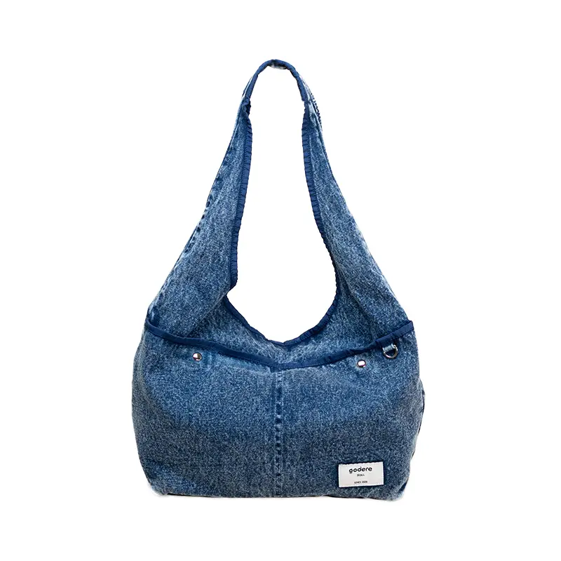 Vintage denim tygväska